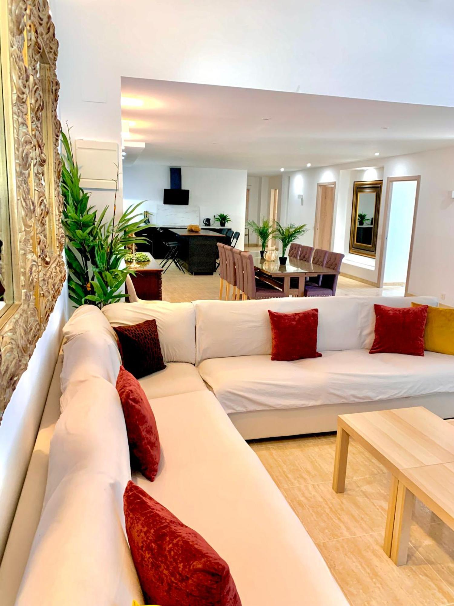 Amplia Vivienda New Para12 Pers A 4 Min Caminando De Playa Con Terraza, Piscina Com, Wifi, Ventiladores De Techo, Lavavajillas Roquetas de Mar Luaran gambar